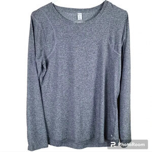 Marika grey heathered top